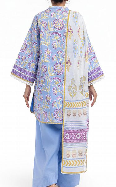 Bonanza Carolina Blue Lawn Suit | Pakistani Lawn Dress in USA- Image 2