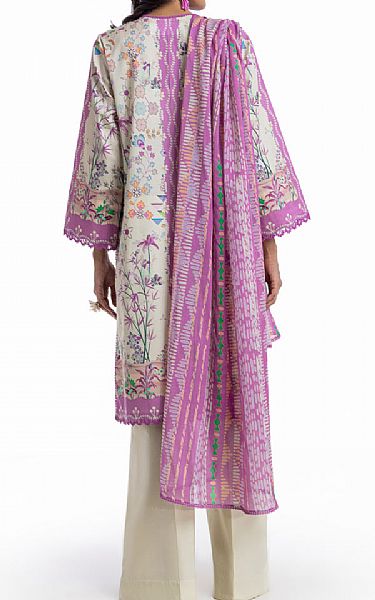 Bonanza Ivory/Pink Lawn Suit | Pakistani Lawn Dress in USA- Image 2