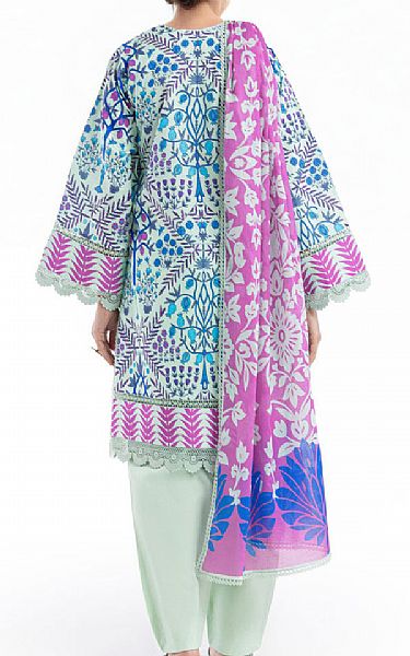 Bonanza Mint/Blue Lawn Suit | Pakistani Lawn Dress in USA- Image 2