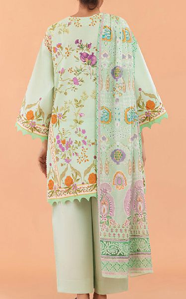 Bonanza Pale Green Lawn Suit | Pakistani Lawn Dress in USA- Image 2