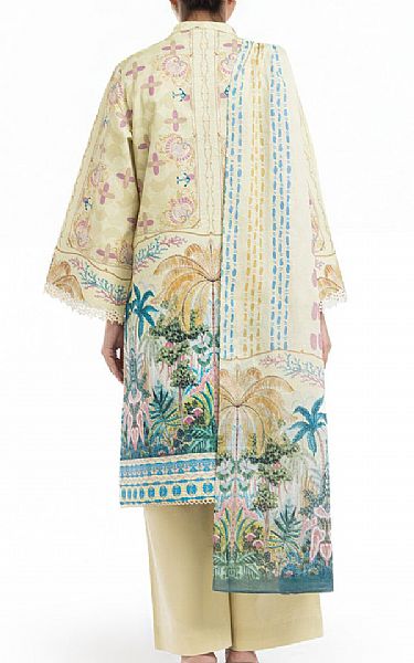 Bonanza Cream Lawn Suit | Pakistani Lawn Dress in USA- Image 2
