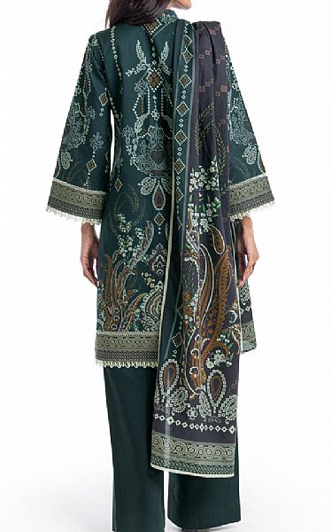 Bonanza Timber Green Lawn Suit | Pakistani Lawn Dress in USA- Image 2