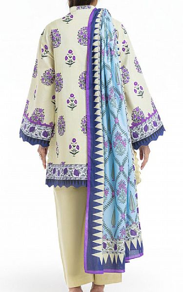 Bonanza Cream Lawn Suit | Pakistani Lawn Dress in USA- Image 2