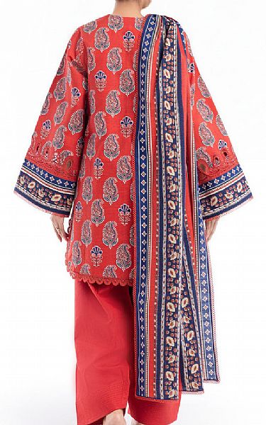 Bonanza Pastel Red Lawn Suit | Pakistani Lawn Dress in USA- Image 2