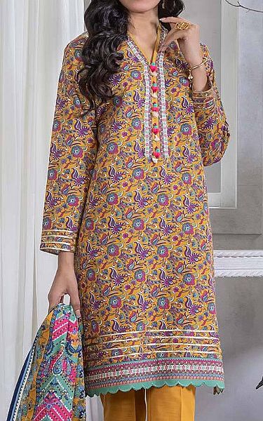 Bonanza Mustard Khaddar Suit | Pakistani Dresses in USA- Image 2