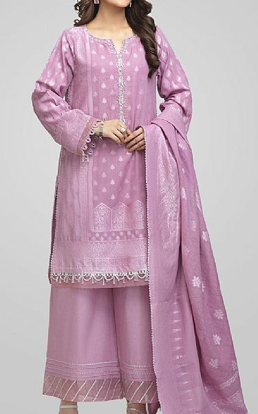 Bonanza Mauve Jacquard Suit | Pakistani Dresses in USA- Image 1