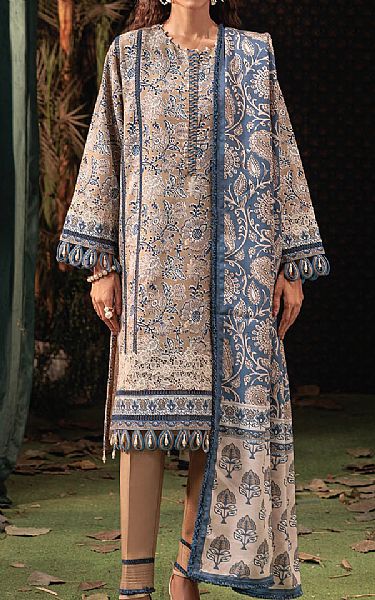 Bonanza Tan Khaddar Suit | Pakistani Winter Dresses in USA- Image 1