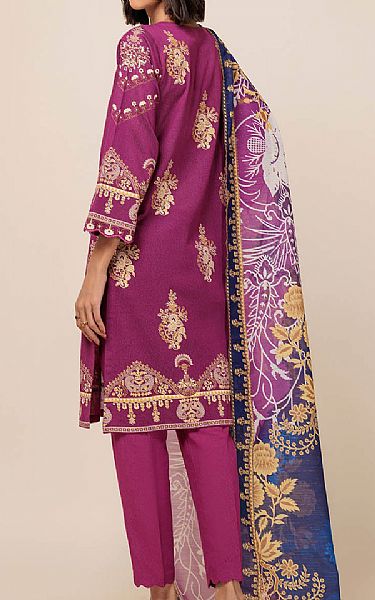 Bonanza Dark Raspberry Ayudia Suit | Pakistani Winter Dresses in USA- Image 2