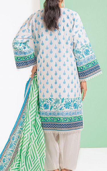 Bonanza Off White/Blue Viscose Suit | Pakistani Winter Dresses in USA- Image 2