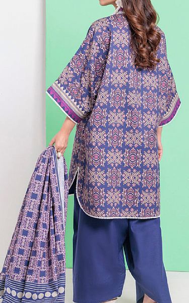 Bonanza Blueberry Cambric Suit (2 pcs) | Pakistani Winter Dresses in USA- Image 2