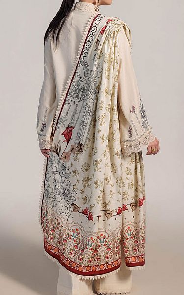 Bonanza Off White Khaddar Suit | Pakistani Winter Dresses in USA- Image 2