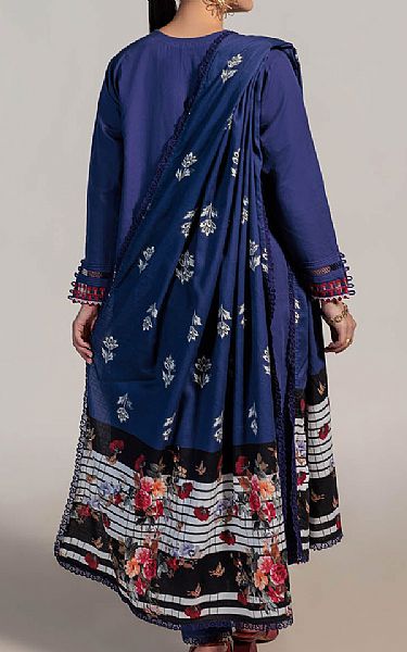 Bonanza Navy Blue Khaddar Suit | Pakistani Winter Dresses in USA- Image 2
