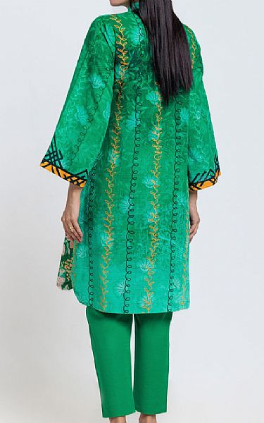 Bonanza Green Khaddar Suit (2 pcs) | Pakistani Winter Dresses in USA- Image 2