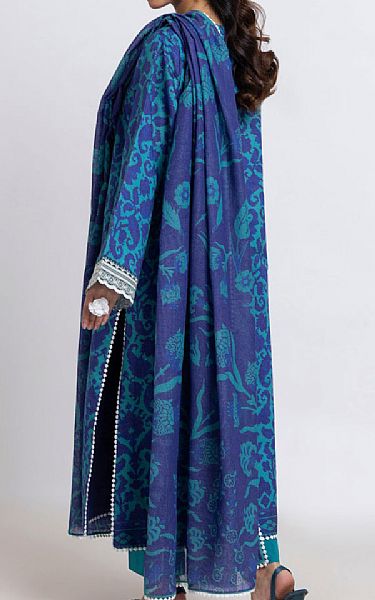 Bonanza Teal Karandi Suit | Pakistani Winter Dresses in USA- Image 2