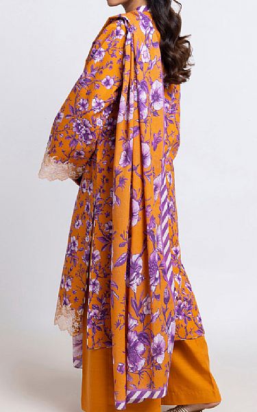 Bonanza Orange Karandi Suit | Pakistani Winter Dresses in USA- Image 2