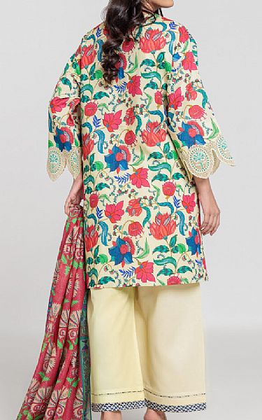 Bonanza Cream Karandi Suit | Pakistani Winter Dresses in USA- Image 2
