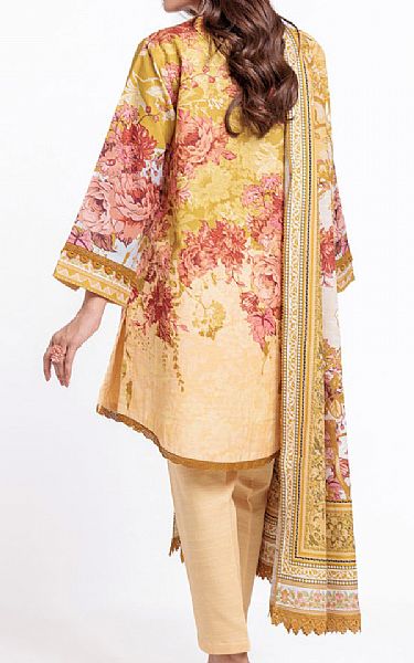 Bonanza Mustard Khaddar Suit (2 pcs) | Pakistani Winter Dresses in USA- Image 2