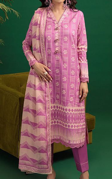 Bonanza Pink Lawn Suit (2 pcs) | Pakistani Lawn Dress in USA- Image 1