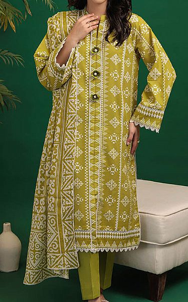 Bonanza Green Lawn Suit (2 Pcs) | Pakistani Lawn Dress in USA- Image 1