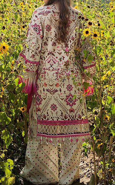 Bonanza Off White Lawn Suit (2 pcs) | Pakistani Lawn Dress in USA- Image 2