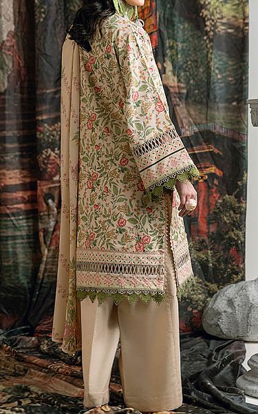 Bonanza Ivory/Green Lawn Suit | Pakistani Lawn Dress in USA- Image 2