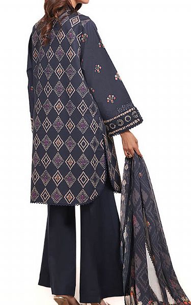 Bonanza Navy Blue Lawn Suit | Pakistani Lawn Dress in USA- Image 2
