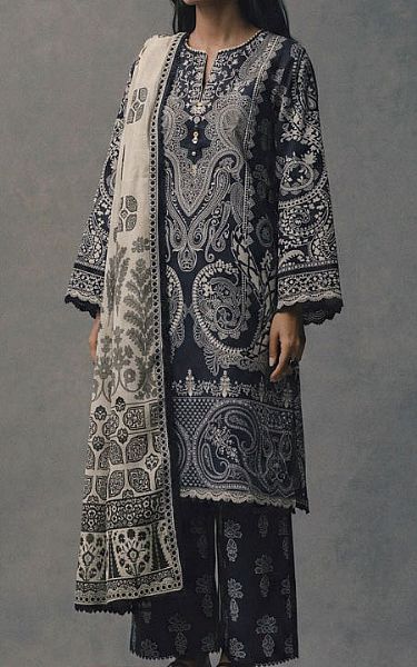 Bonanza Black Lawn Suit | Pakistani Lawn Dress in USA- Image 1