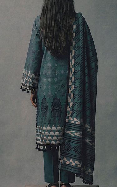 Bonanza Teal Lawn Suit | Pakistani Lawn Dress in USA- Image 2