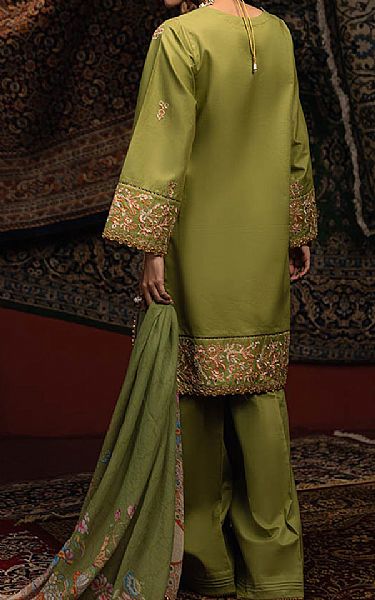 Bonanza Green Cambric Suit | Pakistani Lawn Dress in USA- Image 2