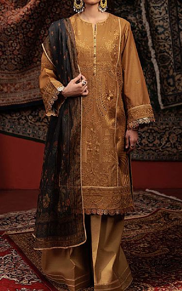 Bonanza Bronze Cambric Suit | Pakistani Lawn Dress in USA- Image 1