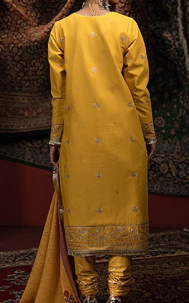 Bonanza Mustard Cambric Suit | Pakistani Lawn Dress in USA- Image 2