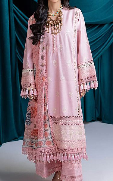 Bonanza Pink Cambric Suit | Pakistani Lawn Dress in USA- Image 1