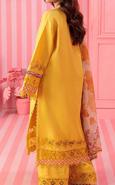 Bonanza Golden Yellow Cambric Suit | Pakistani Lawn Dress in USA- Image 2