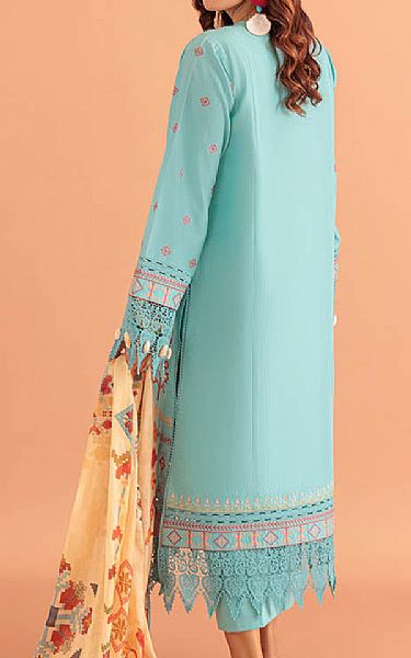Bonanza Light Turquoise Cambric Suit | Pakistani Lawn Dress in USA- Image 2
