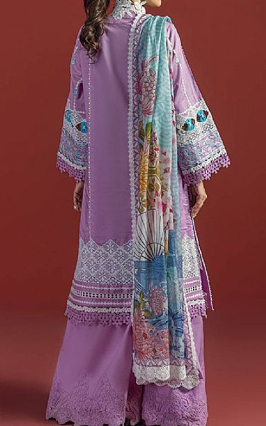 Bonanza Lilac Cambric Suit | Pakistani Lawn Dress in USA- Image 2