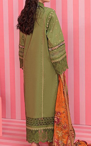 Bonanza Green Cambric Suit | Pakistani Lawn Dress in USA- Image 2