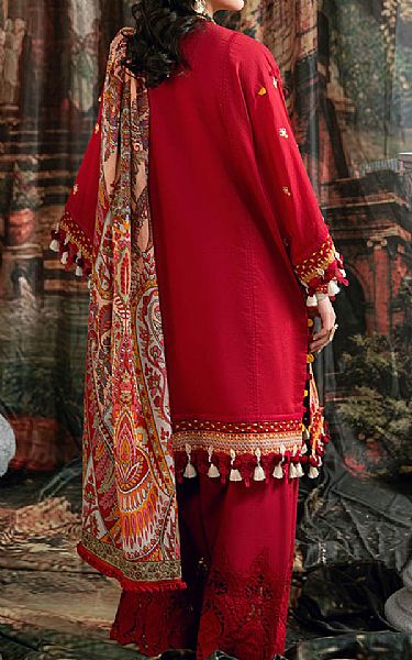 Bonanza Red Cambric Suit | Pakistani Lawn Dress in USA- Image 2