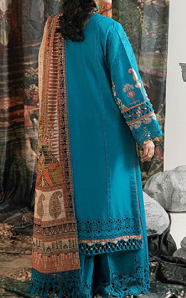 Bonanza Pacific Blue Cambric Suit | Pakistani Lawn Dress in USA- Image 2