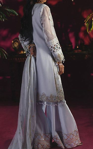 Bonanza Lavender Net Suit | Pakistani Embroidered Chiffon Dresses USA- Image 2