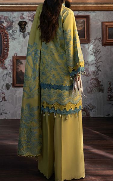 Bonanza Yellow/Blue Lawn Suit | Pakistani Lawn Dress in USA- Image 2