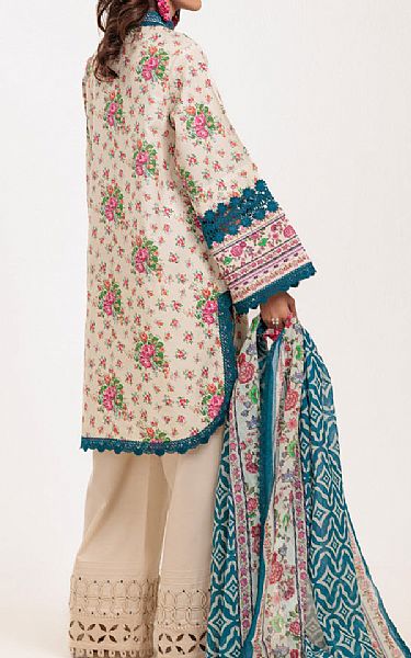 Bonanza Ivory Lawn Suit (2 pcs) | Pakistani Lawn Dress in USA- Image 2