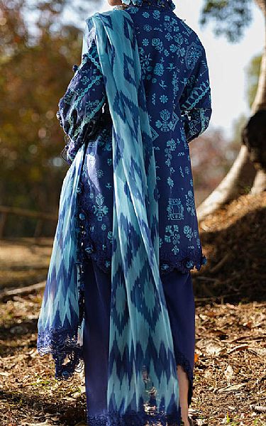 Bonanza Navy Blue Lawn Suit | Pakistani Lawn Dress in USA- Image 2