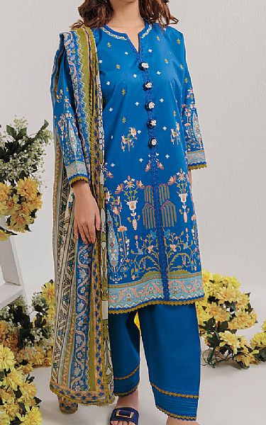 Bonanza Royal Blue Lawn Suit | Pakistani Lawn Dress in USA- Image 1