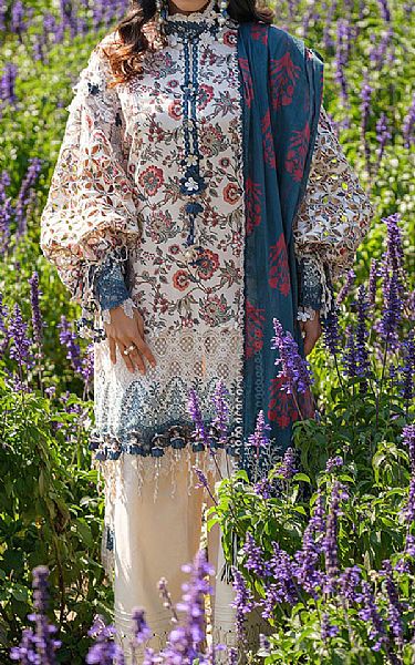 Bonanza Off White Lawn Suit | Pakistani Lawn Dress in USA- Image 1