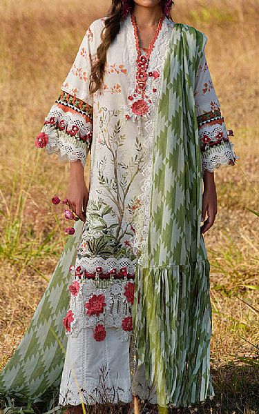 Bonanza Off White Lawn Suit | Pakistani Lawn Dress in USA- Image 1