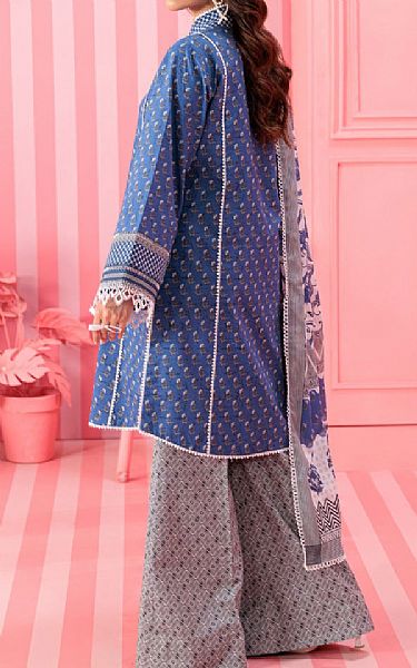 Bonanza Blue Lawn Suit | Pakistani Lawn Dress in USA- Image 2