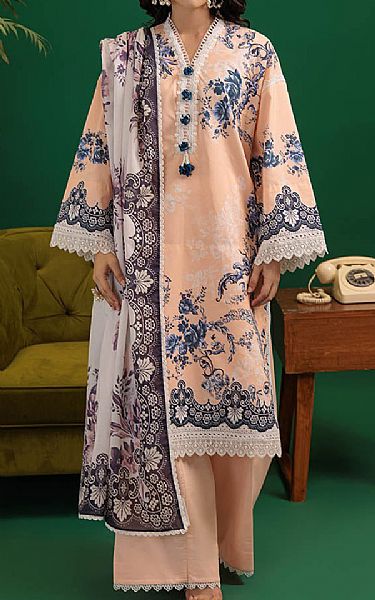 Bonanza Peach Lawn Suit | Pakistani Lawn Dress in USA- Image 1