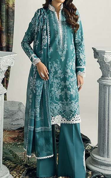 Bonanza Light Sea Green Lawn Suit | Pakistani Lawn Dress in USA- Image 1