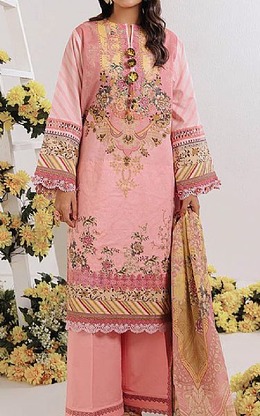 Bonanza Sea Pink Lawn Suit | Pakistani Lawn Dress in USA- Image 1