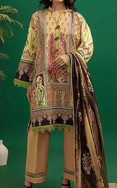Bonanza Beige Lawn Suit | Pakistani Lawn Dress in USA- Image 1